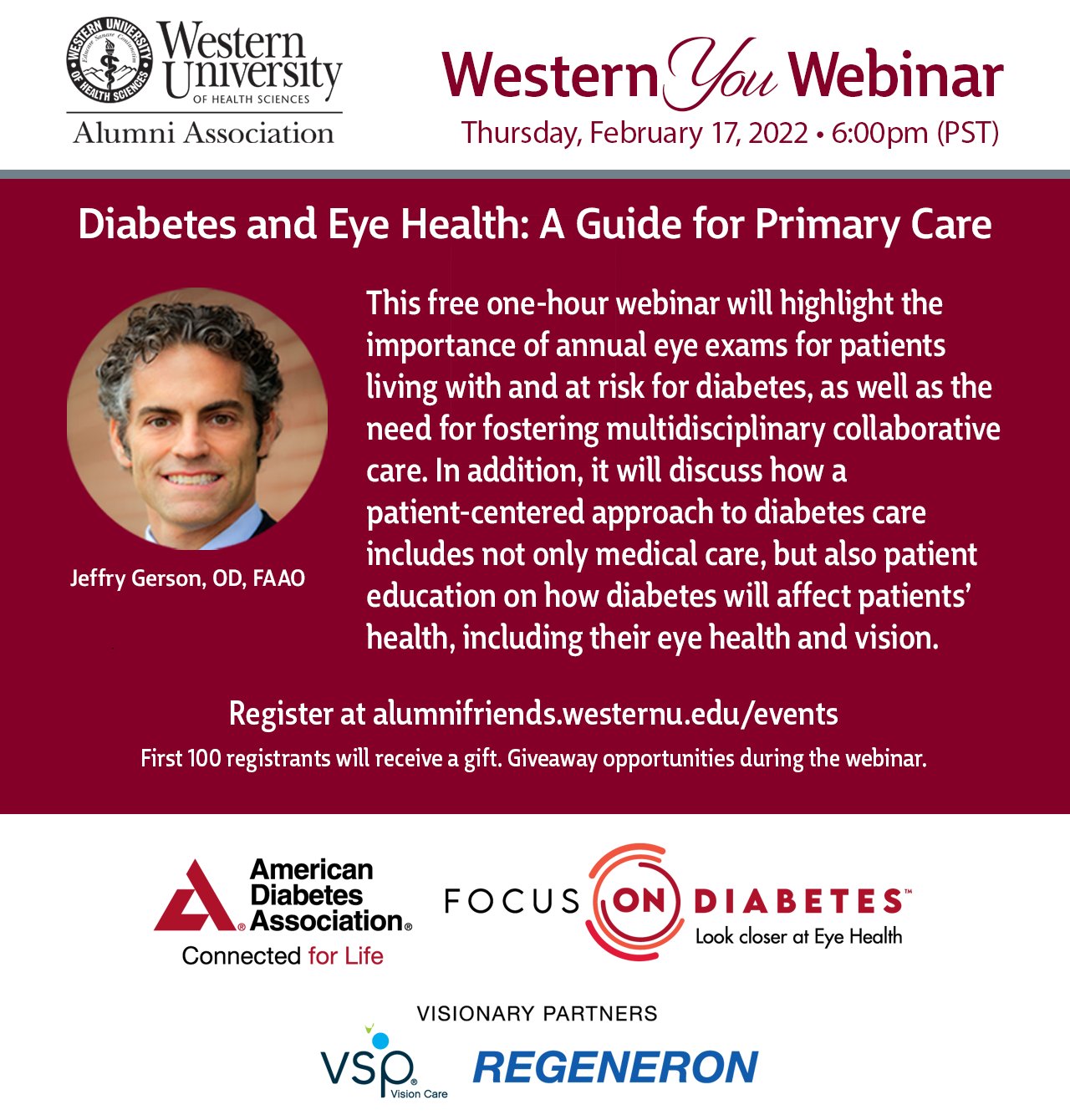 WesternYOU Webinar – Diabetes and Eye Health: A Guide for Primary Care