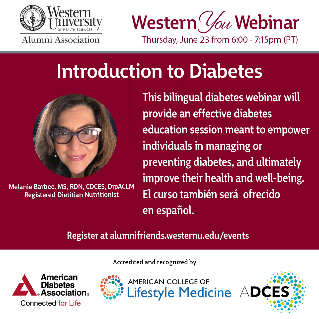 WesternYOU Webinar: Introduction to Diabetes