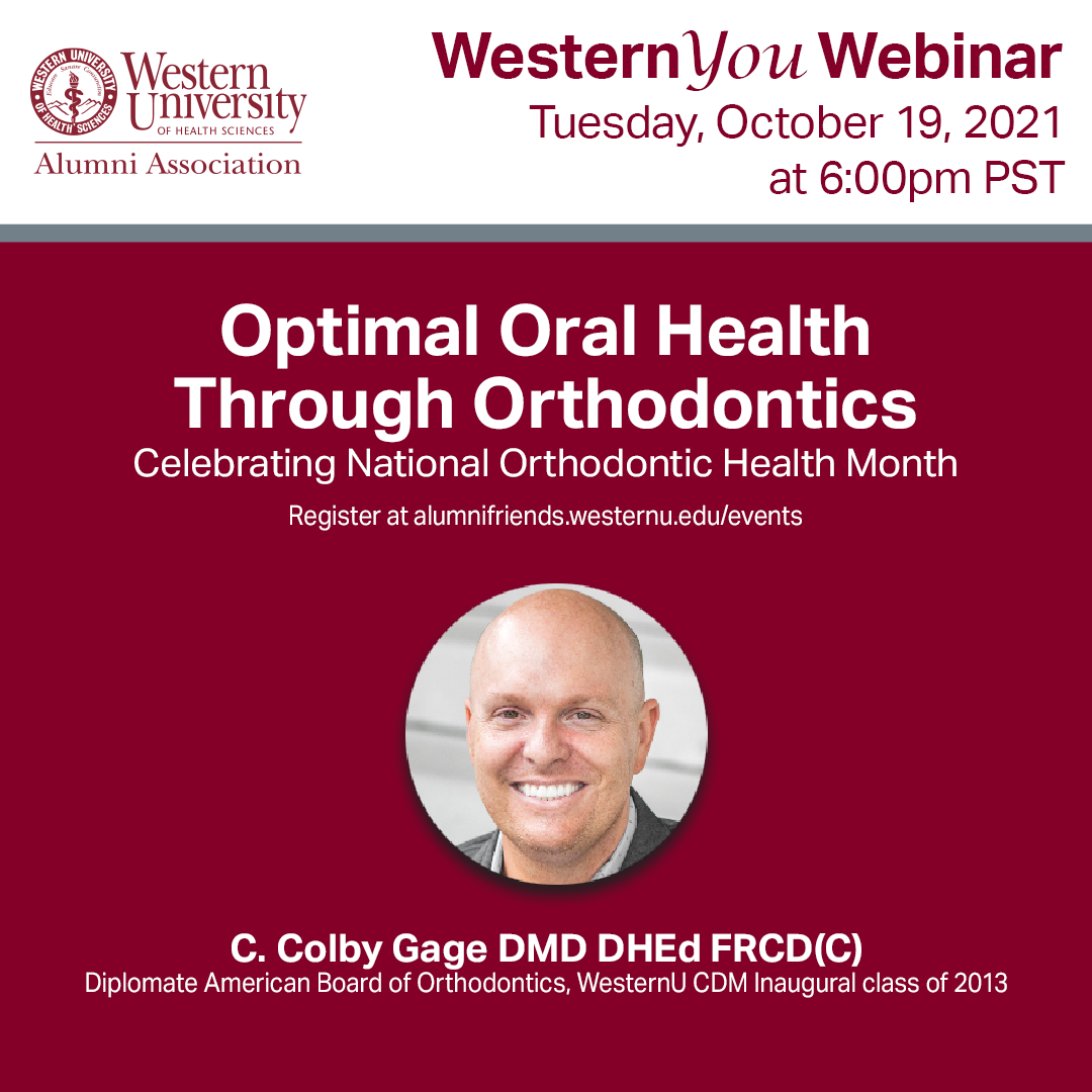 WesternYOU Webinar Optimal Oral Health Through Orthodontics